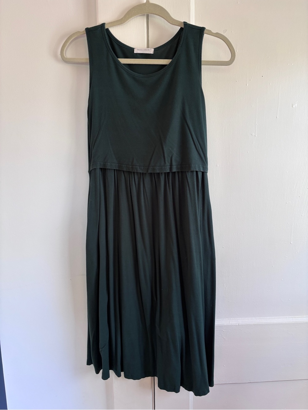 Smallshow Sleeveless Dark Green Midi Dress - Casual Women's Dress